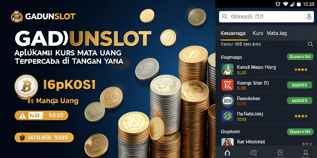 Antarmuka intuitif GADUNSLOT dengan grafik nilai tukar mata uang.