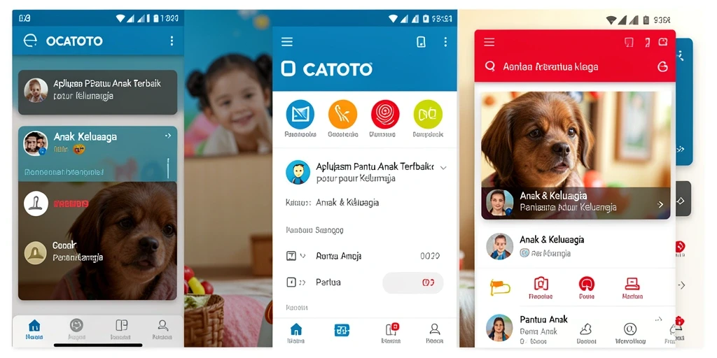 Screenshot aplikasi OCATOTO menampilkan fitur pelacakan lokasi anak dengan jelas.