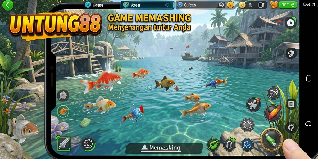 Tampilan antarmuka UNTUNG88 yang elegan saat memancing.