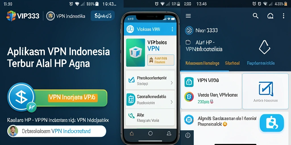 Tampilan antarmuka aplikasi VIP333 yang sederhana dan fungsional.