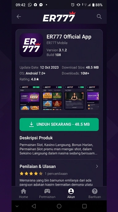 Unduh dan Instal APK er777 untuk Android di Indonesia